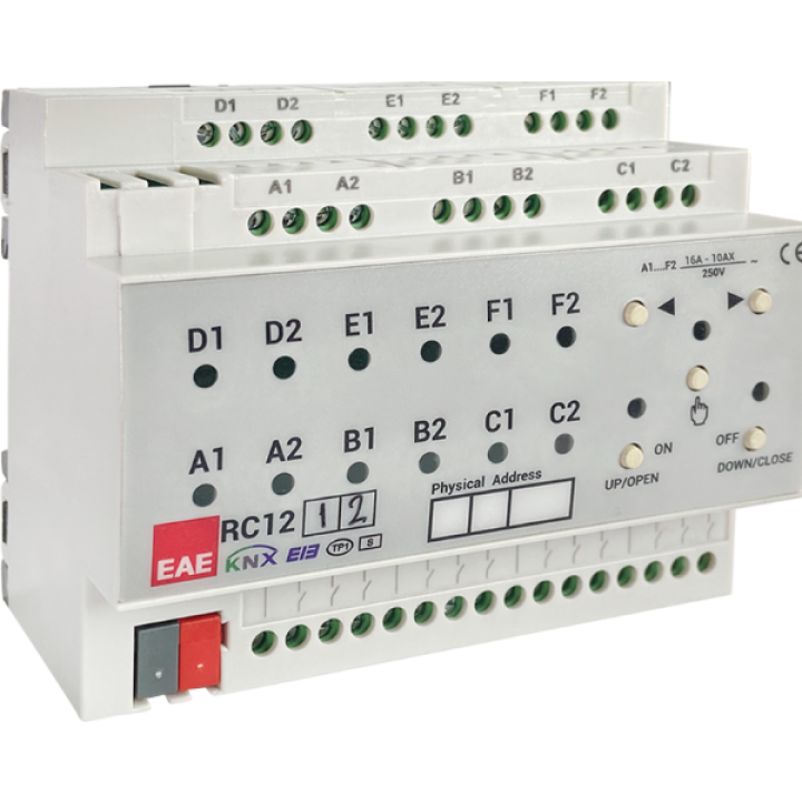 EAE RCU1212 Room Control Unit 12x16A Outputs + 12 Digital Inputs